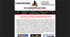 Desktop Screenshot of cxiconstruction.com